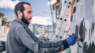 Ushuaia cuenta con un nuevo mural en el centro de la ciudad