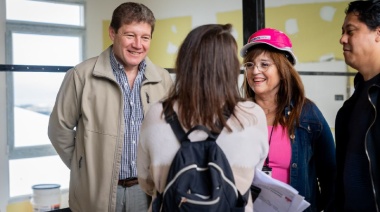 Melella recorrió la obra del nuevo Centro de Desarrollo Infantil en Ushuaia