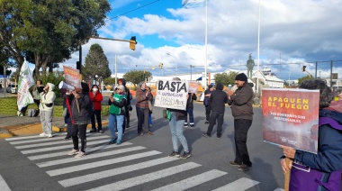 Hubo manifestaciones en la provincia por los incendios en la Patagonia