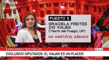 La Diputada Andrea Freites y sus 210 viajes en 6 meses