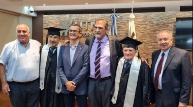 Ferreyra participó de la entrega de título ‘Doctor Honoris Causa’ a Salvarezza y Antúnez