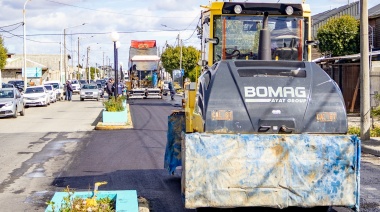 El Municipio finalizó el recapado asfáltico en la calle Liniers
