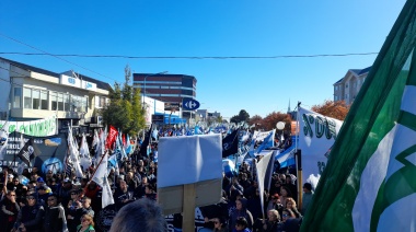 Se realizó el acto de la CGT en Río Grande acompañando la jornada del paro