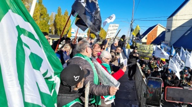 Se realizó el acto de la CGT en Río Grande acompañando la jornada del paro