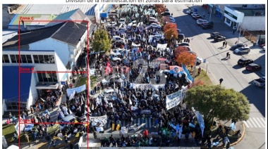 El análisis con inteligencia artificial reveló que solo el 1,6% de la población participó de la manifestación de la CGT en Río Grande
