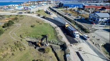 Comenzó la pavimentación del ingreso a la ciudad capital