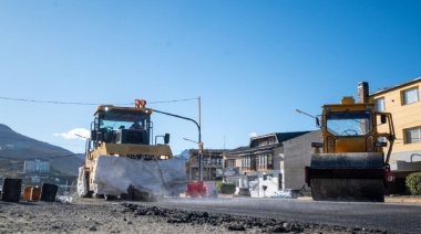El Municipio de Ushuaia pavimentó un sector de la avenida Perito Moreno