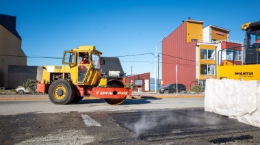 El Municipio de Ushuaia pavimentó un sector de la avenida Perito Moreno