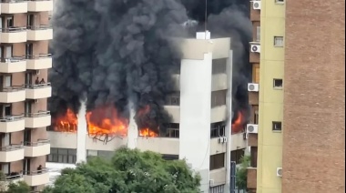 Se incendió edificio de prestadora de OSEF en Córdoba y hay sospechas