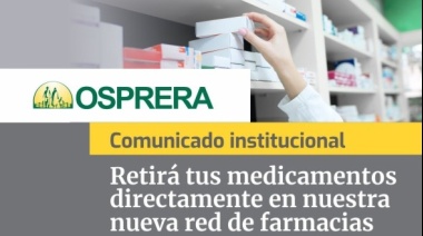 OSPRERA lanza nueva red de farmacias para retiro directo de medicamentos