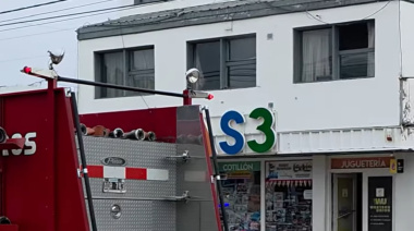 Principio de incendio en un cotillón de Río Grande