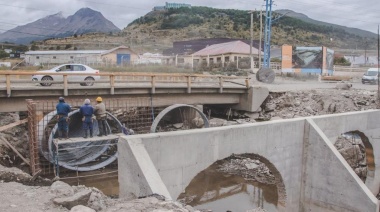 Avanzan los trabajos en la construcción del puente de Arroyo Grande