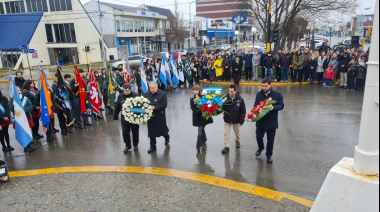 La UTN fueguina brindó un homenaje al General San Martín junto a las fuerzas vivas