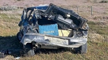 Vuelco en el cruce de Chorrillos con un lesionado