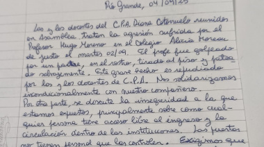 Realizan asambleas por docente que fue golpeado por un padre