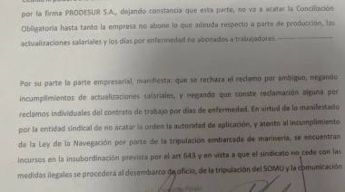 Marineros del buque Tai An denuncian deudas salariales y otras irregularidades