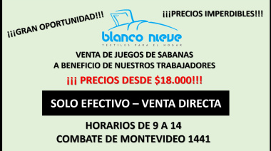 Blanco Nieve venderá sábanas de forma directa para pagar a sus trabajadores