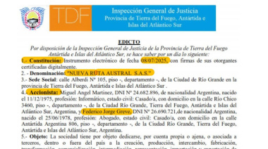 El legislador Federico Greve, creó una empresa que ya genera dudas
