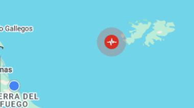 Sismo en Malvinas: fue de 4,7 sin daños reportados