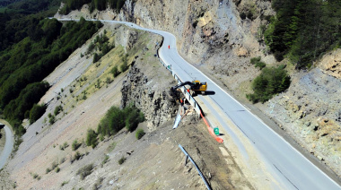 Vialidad Nacional refuerza un tramo vital del Paso Garibaldi