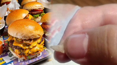 Ushuaia: Un cliente encontró una uña en una hamburguesa