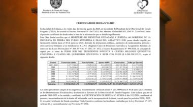 Melella acumula una deuda consolidada de más de $6.394 millones con OSEF