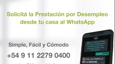 WhatsApp para que los trabajadores rurales puedan solicitar la prestación por desempleo