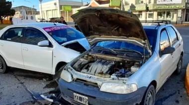 Tres personas heridas en violento choque en zona céntrica