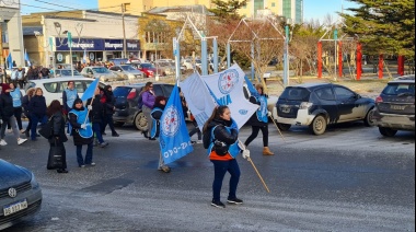 Después de la asamblea, los trabajadores del hospital se movilizaron