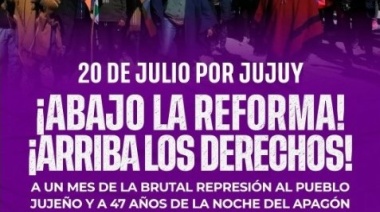 Esta tarde SUTEF y la Multisectorial convocan a manifestarse por Jujuy