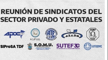 Concretaron reunión de sindicatos privados y estatales
