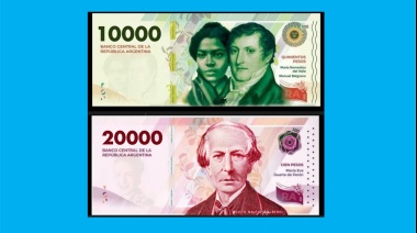 Aprobaron la emisión de billetes de $10.000 y $20.000