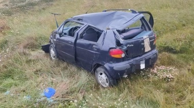 Grave vuelco se registró en la ruta nacional Nº3