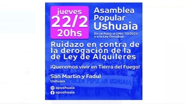 Jornada de cacerolazos en Ushuaia y Río Grande