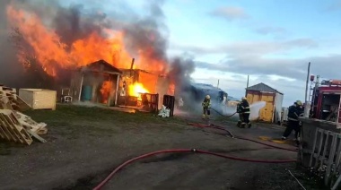 Una vivienda de Margen Sur fue consumida por el fuego
