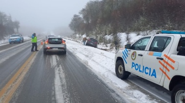 Despiste de una camioneta en la ruta 3 deja a una persona lesionada