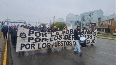 La UOM Río Grande concretó paro y numerosa movilización