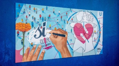 Mural por el “Día Nacional del donante de órganos y tejidos”