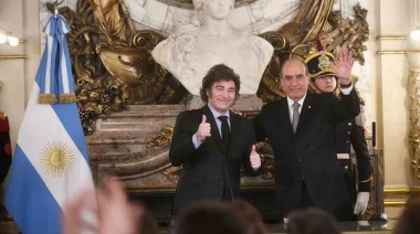 Milei tomó juramento a Francos como jefe de Gabinete