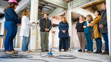 Melella recorrió las obras de remodelación del sector de Maternidad