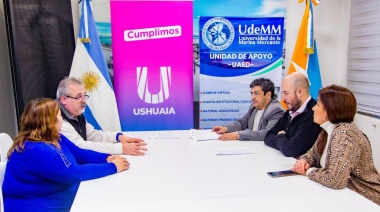 La Municipalidad de Ushuaia firmó un convenio con la Universidad de la Marina Mercante