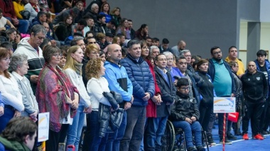 El Municipio de Río Grande acompañó la inauguración del polideportivo María Auxiliadora