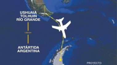 Pino sostuvo que el Gobierno Provincial se declaró incompetente para establecer la conexión aérea entre Ushuaia y la Antártida Provincial