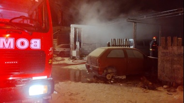 Incendio con pérdidas totales en vivienda con tres ocupantes