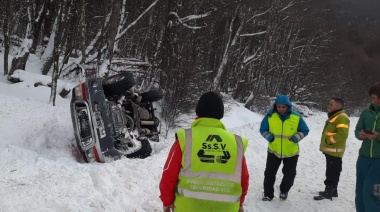 Un vuelco sin lesionados en la Ruta 3