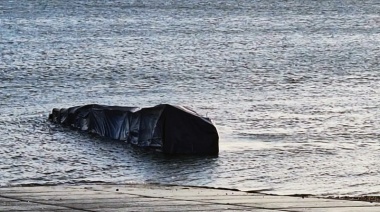 Un camión se hundió en el Estrecho de Magallanes