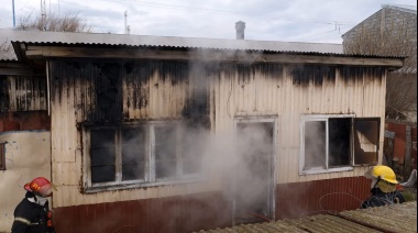 Incendio en 9 de julio y Obligado con importantes daños en vivienda