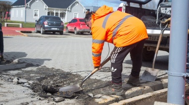 Comenzaron los trabajos en Héroes de Malvinas y bacheos en Maipú
