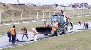 Continúan los trabajos en la avenida Héroes de Malvinas