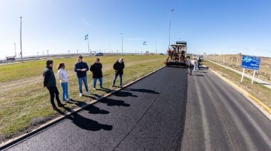 El intendente Martín Pérez recorrió los avances de obra de remediación asfáltica
